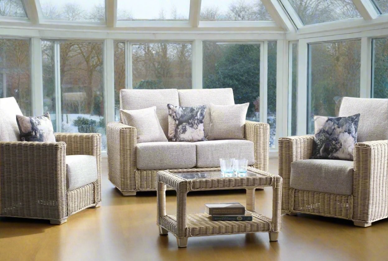 Cane and Wicker Conservatory Suite