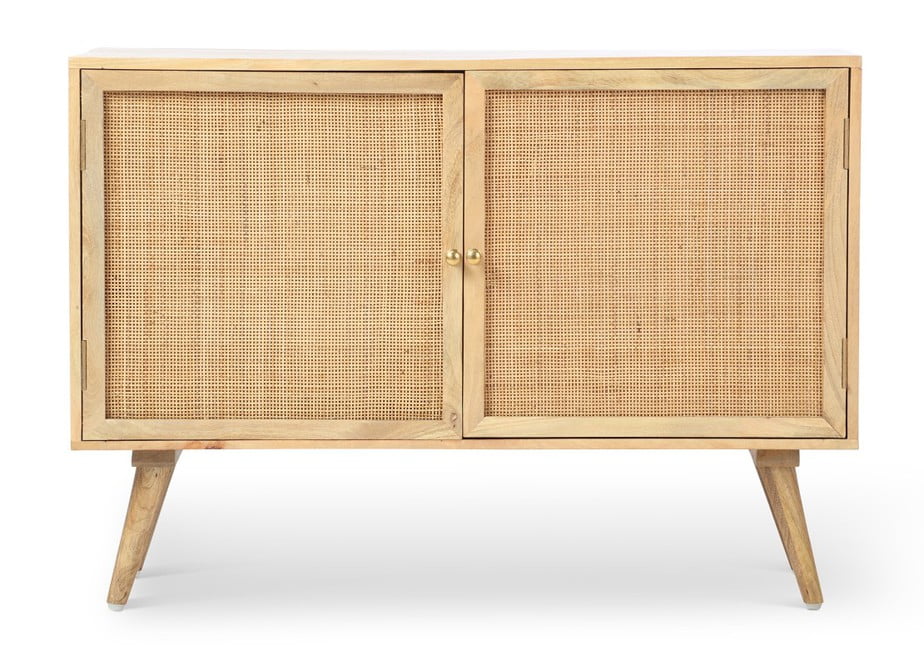 2 Drawer Wooden Sideboard.
