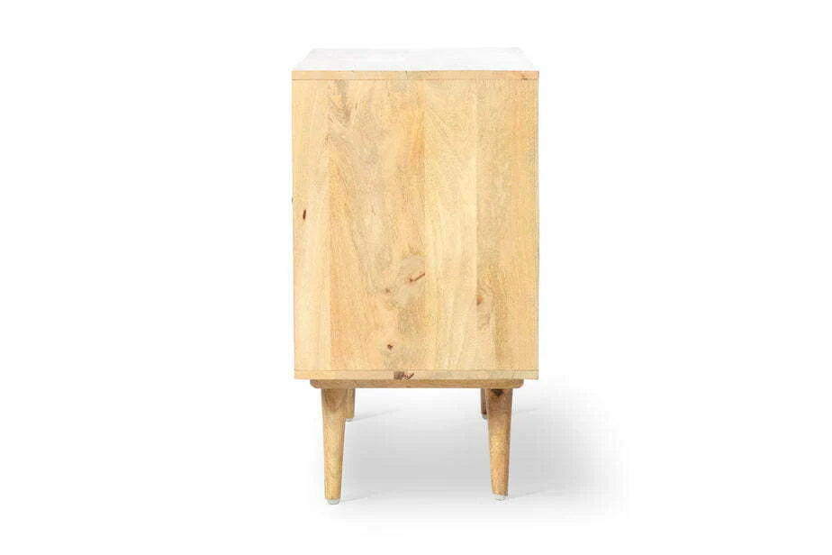 2 Drawer Wooden Sideboard.