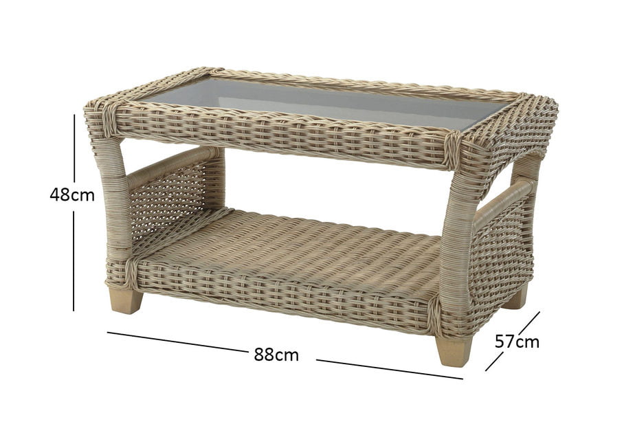 Cane Conservatory Coffee Table