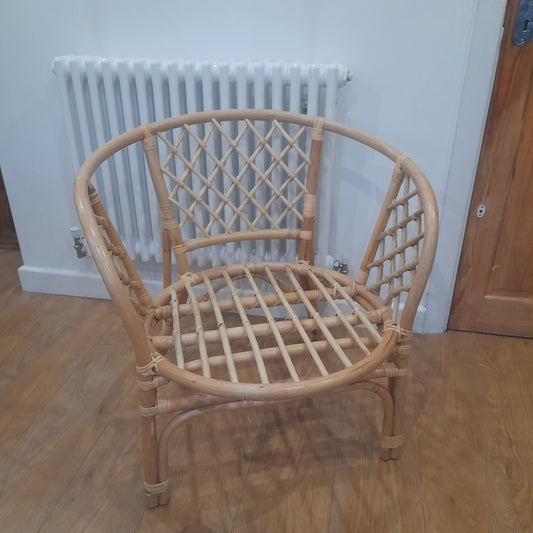 Cane and Wicker/Rattan Bahama Conservatory Chair.