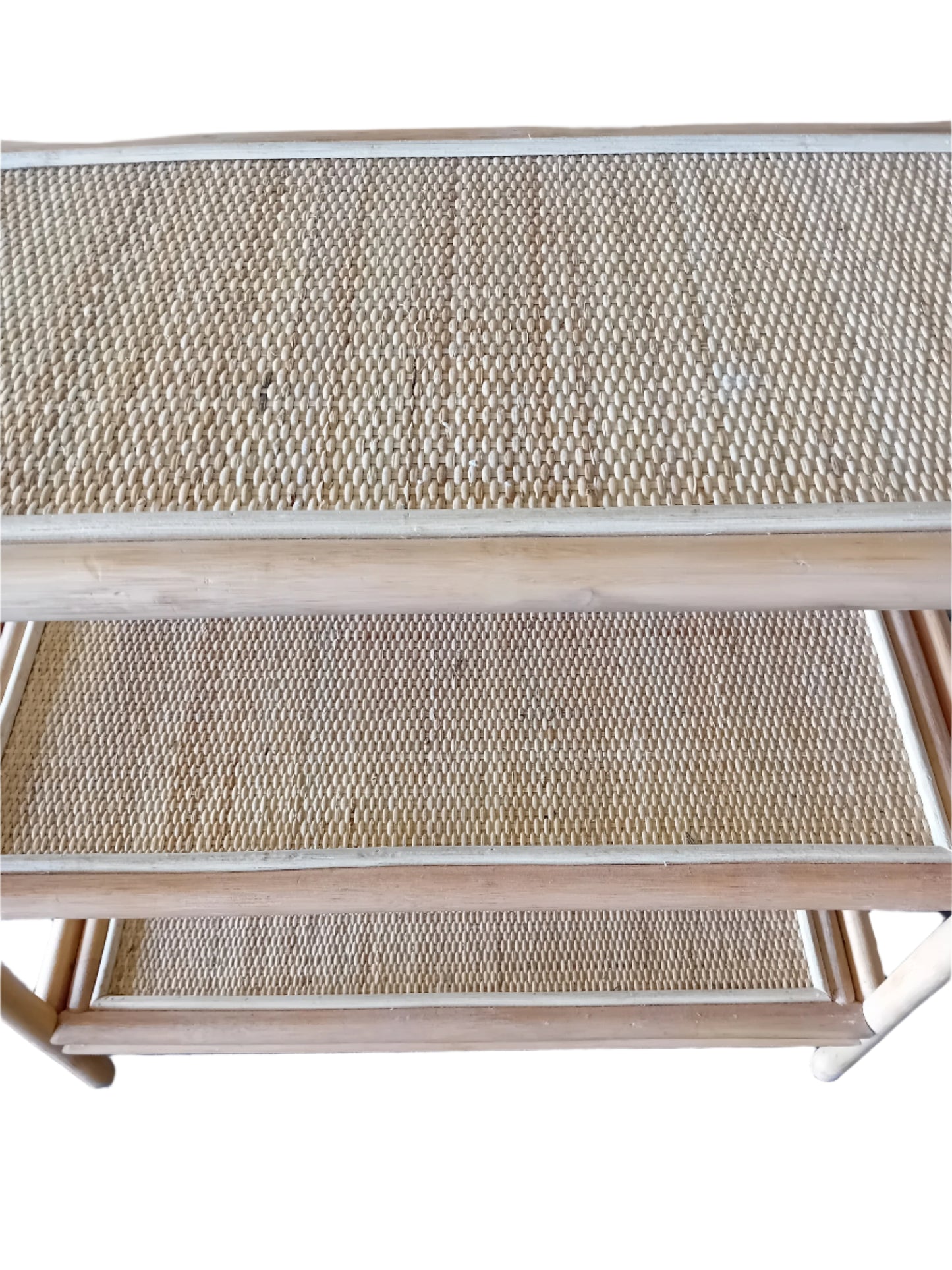 Cane Conservatory Shelf Unit Woven top.