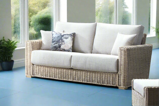 cane conservatory 3 seater sofa and 2 chairs