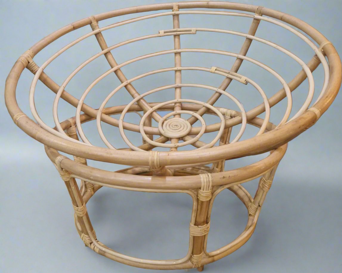 Cane + Wicker Papasan Chair Frame.