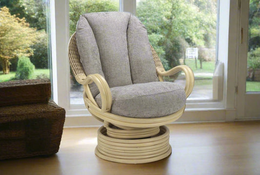 Cane Rock/Swivel Chair