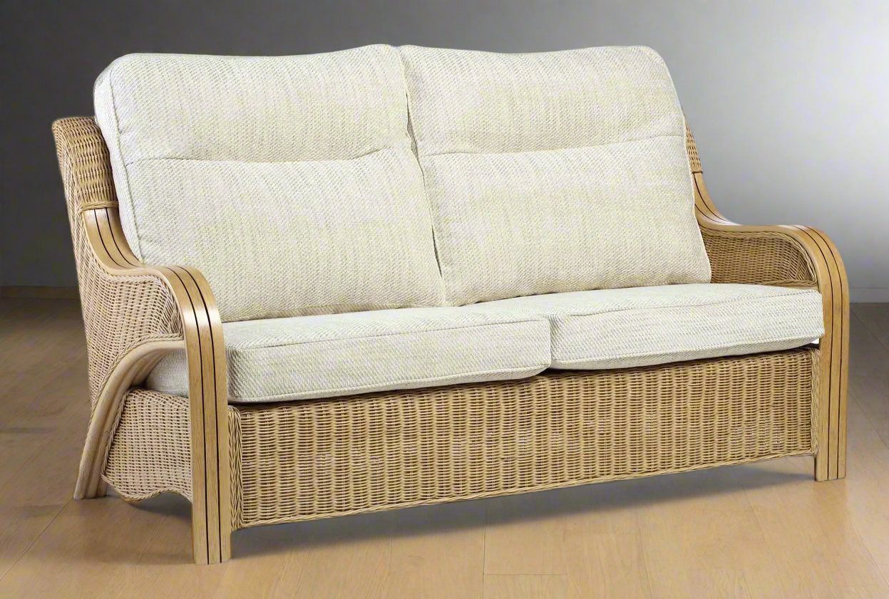 Cane Conservatory 3 seater Sofa.
