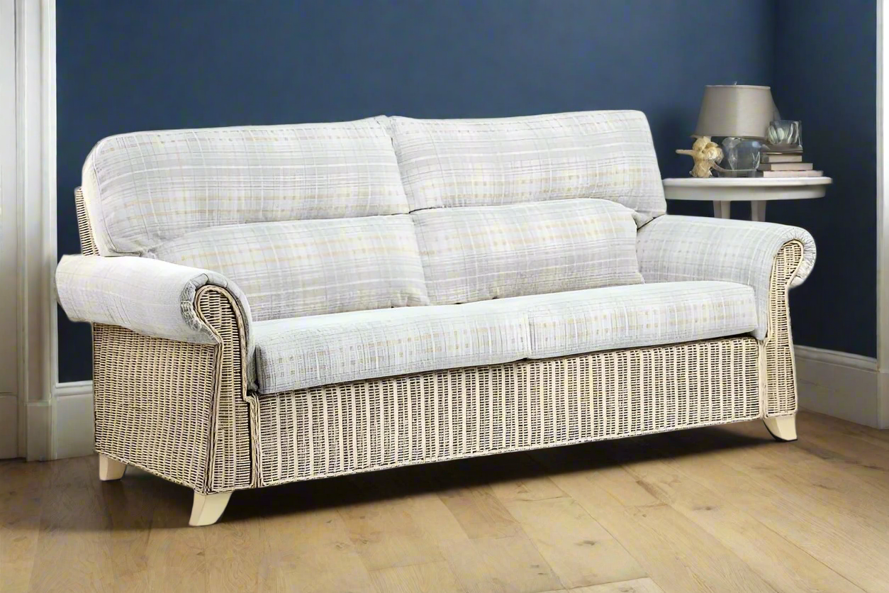 cane conservatory sofa